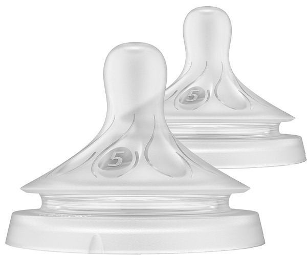 Фото - Большой поток соска детская силиконовая Philips AVENT Natural природный быстрый поток, от 6 мес., 2 шт. (SCY965/02)