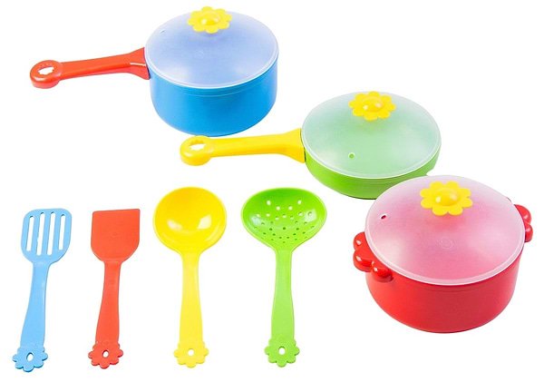 Фото - Сюжетно-рольова гра. Посуд Tigres Набір столовий "Ромашка" 10 ел. (39142)