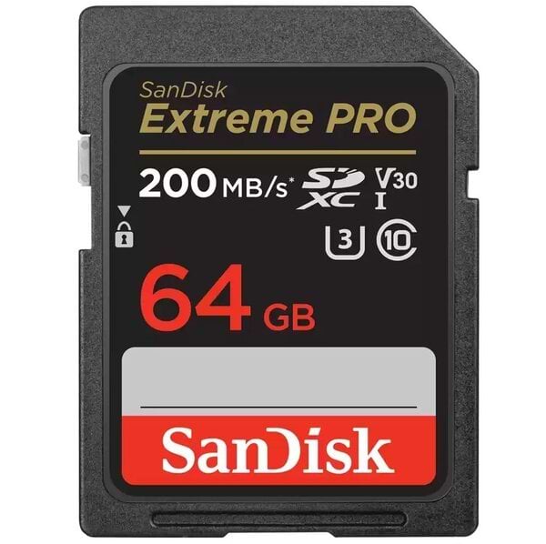 Карта пам'яті SanDisk SD 64GB C10 UHS-I U3 Extreme Pro V30 (SDSDXXU-064G-GN4IN) - Фото 1