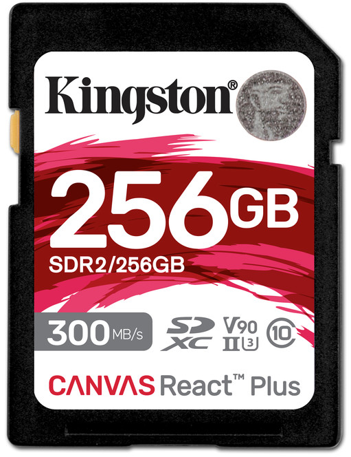 Карта памяти Kingston 256GB SDXC C10 UHS-II U3 (SDR2/256GB)