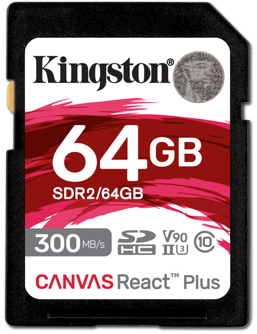 Карта памяти Kingston 64GB SDXC C10 UHS-II U3 R(SDR2/64GB) - Фото 1