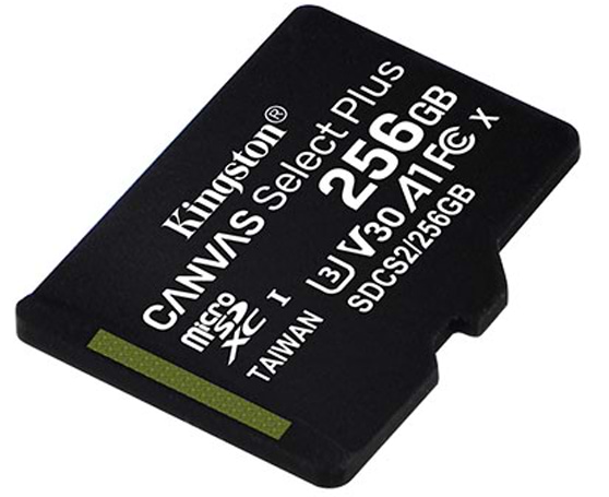 Фото - Карта памяти Kingston microSDXC 256GB C10 UHS-I Canvas Select Plus (SDCS2/256GBSP)
