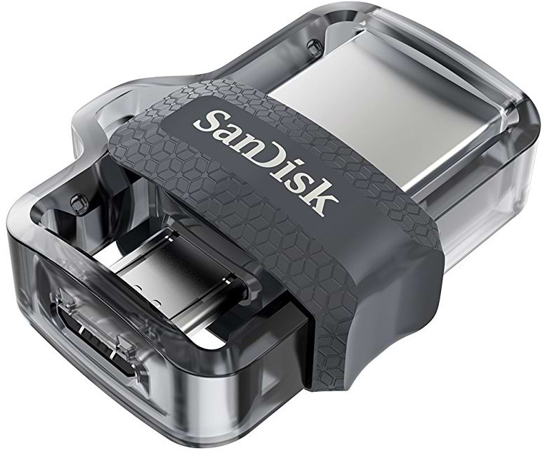 Флеш USB SanDisk Ultra Dual Drive 64GB USB 3.0 OTG Black (SDDD3-064G-G46) - Фото 1