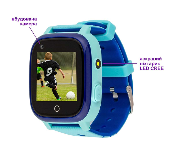 Фото - Дитячий годинник AmiGo GO005 4G WIFI Thermometer Blue