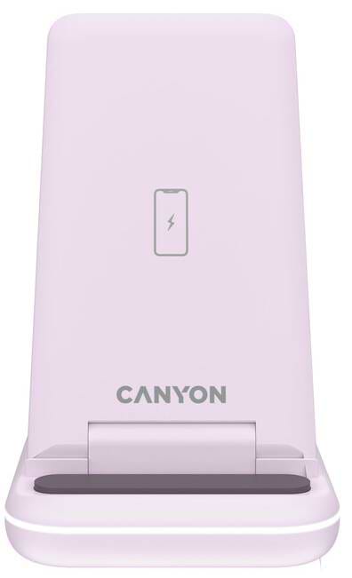 Фото - Беспроводное зарядное устройство Canyon WS-304 3 в 1 QI Iced Pink (CNS-WCS304IP)
