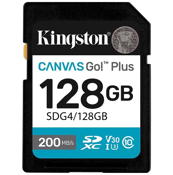 Фото - Карта памяти Kingston SDXC 128GB Canvas Go! Plus G4 Class 10 UHS-I U3 V30 (SDG4/128GB)