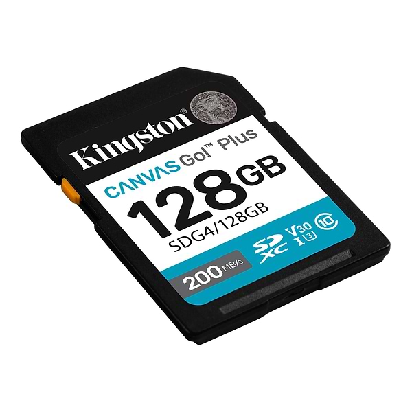 Фото - Карта памяти Kingston SDXC 128GB Canvas Go! Plus G4 Class 10 UHS-I U3 V30 (SDG4/128GB)