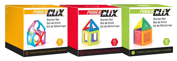 Фото - Магнитный конструктор Guidecraft PowerClix Frames Базовый набор, 6 деталей (G9480)