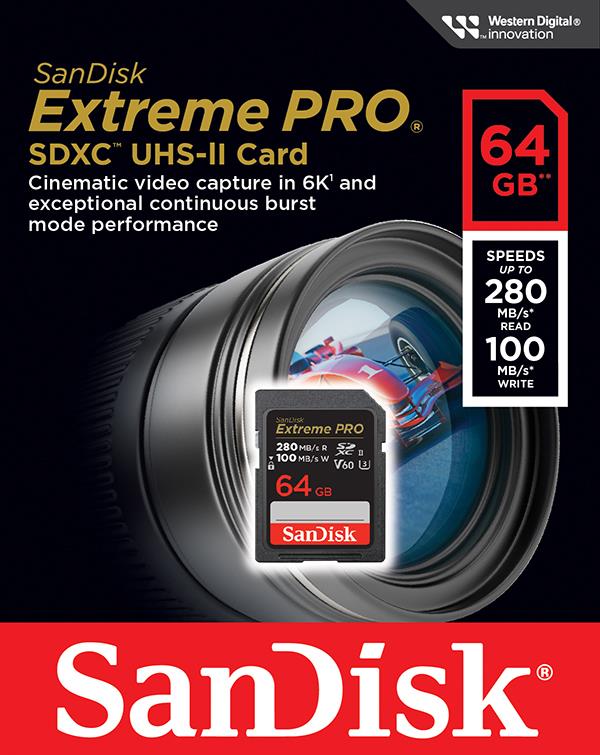 Фото - Карта памяти SanDisk SDXC 64GB UHS-II (SDSDXEP-064G-GN4IN)