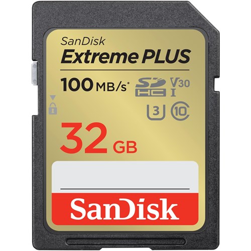Карта памяти SanDisk Extreme Plus 32GB SDHC Memory Card + 2 years Rescue Pro Deluxe (SDSDXWT-032G-GNCIN)