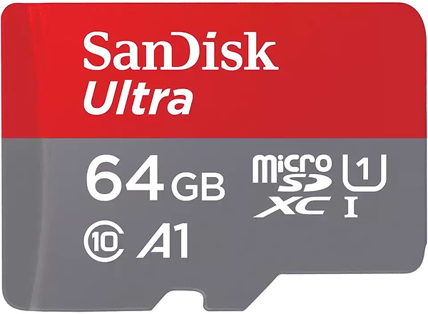 Фото - Карта пам'яті SanDisk microSD 64GB C10 UHS-I R140MB/s Ultra (SDSQUAB-064G-GN6MN)