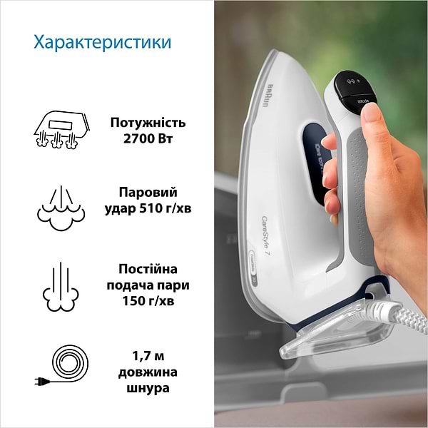 Фото - Утюг с парогенератором Braun IS7262GY