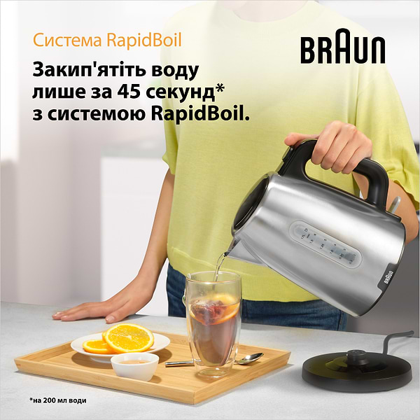Фото - Електричний чайник Braun WK1500BK
