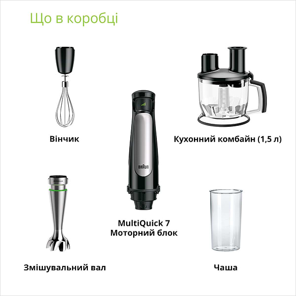 Фото - Блендер мини-комбайн Braun MQ7075X
