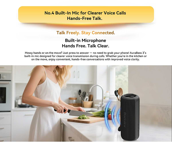 Фото - Портативная акустика Blackview AuraBass 3 Blue (6931548325505)