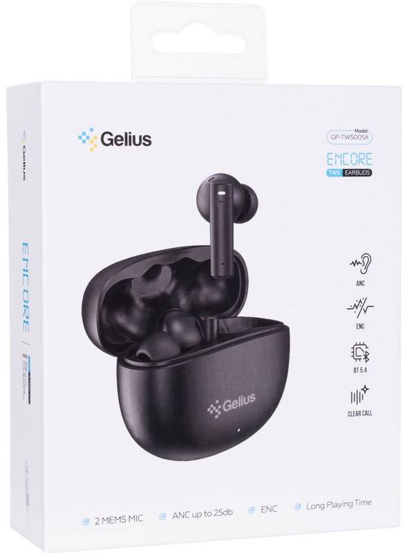 Фото - Наушники вкладыши беспроводные TWS Gelius Encore GP-TWS005X Black (99780)