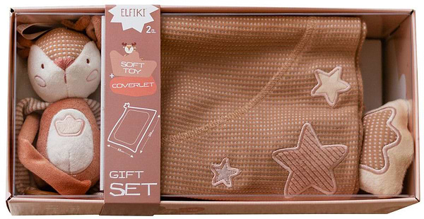 Фото - Плед детский демисезон ELFIKI 85x100 см с игрушкой (ПН-0001)