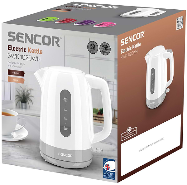 Фото - Електричний чайник Sencor SWK 1020WH
