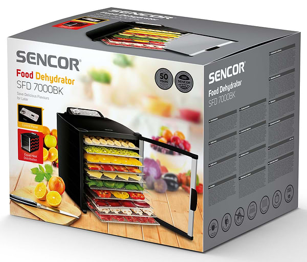 Фото - Сушарка для овочів і фруктів Sencor SFD 7000BK