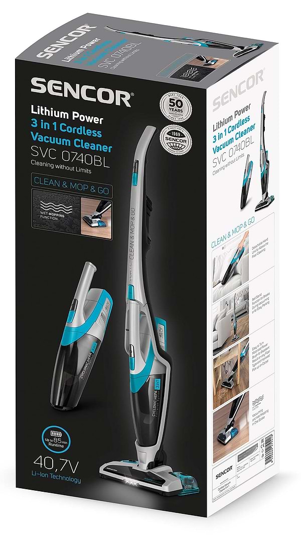 Фото - Пылесос ручной для дома Sencor SVC 0740BL-EUE3