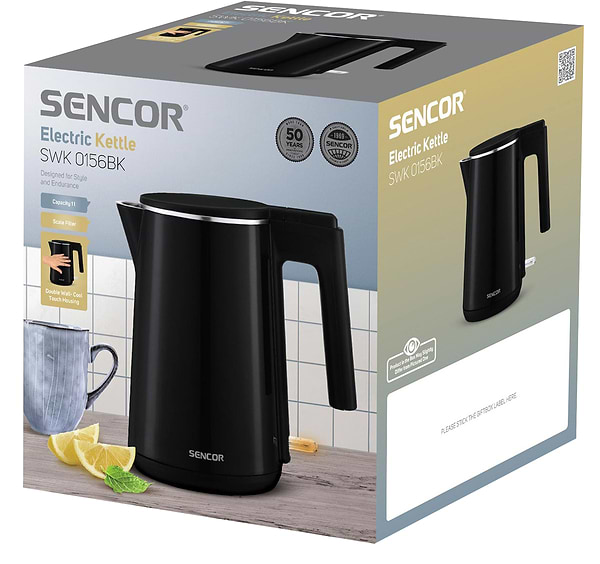 Фото - Електричний чайник Sencor SWK 0156BK