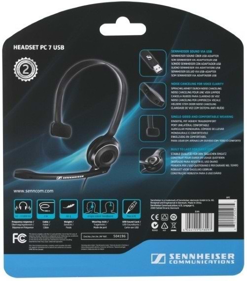 Фото - Гарнитура компьютерная Sennheiser PC 7 USB