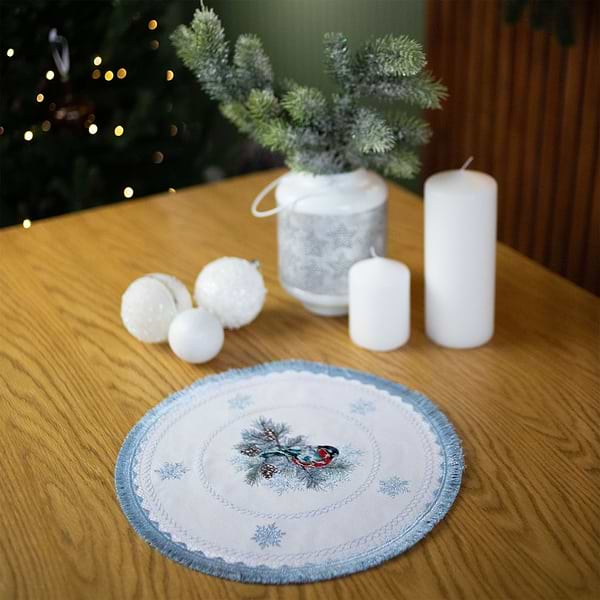 Фото - Салфетка для сервировки Едельвіка Снегири 32 (314-24/09)