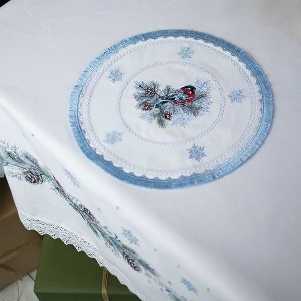 Фото - Салфетка для сервировки Едельвіка Снегири 32 (314-24/09)