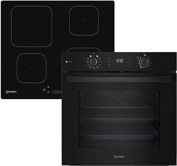 Фото - Дух.шафа + індукційна поверхня Indesit IOK58HSB + IS83Q60 NE