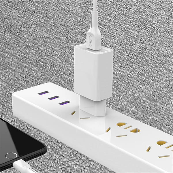 Фото - Мережевий зарядний пристрій SkyDolphin SC36V (1USB, 2.4A) White + кабель microUSB (MZP-000118)