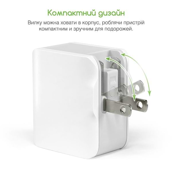 Фото - Сетевое зарядное устройство Intaleo TCA242 (2USB 2.4A) White (1283126477492)