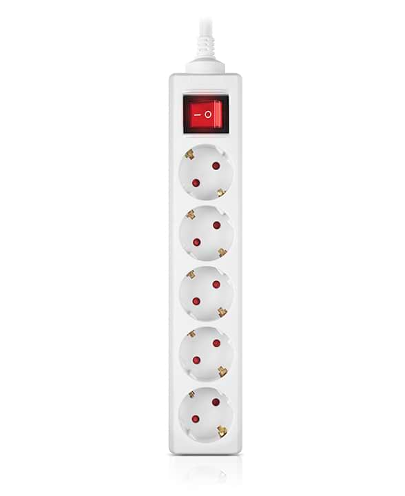 Фото - Мережевий фільтр REAL-EL RS-Protect M, 5m, білий