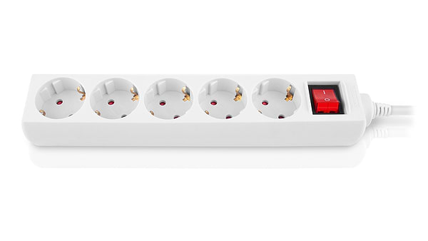 Фото - Мережевий фільтр REAL-EL RS-Protect M, 5m, білий
