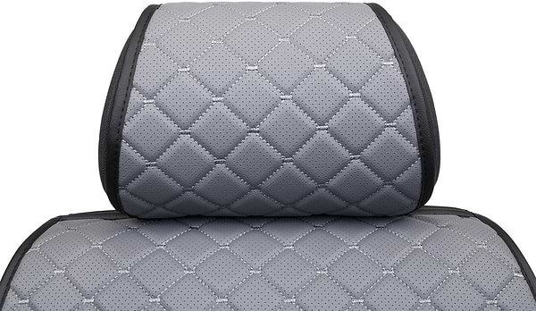 Фото - Комплект накидок на сиденье автомобиля EVAtech ECO серый с серой нитью, черный кант SETSCASGGB