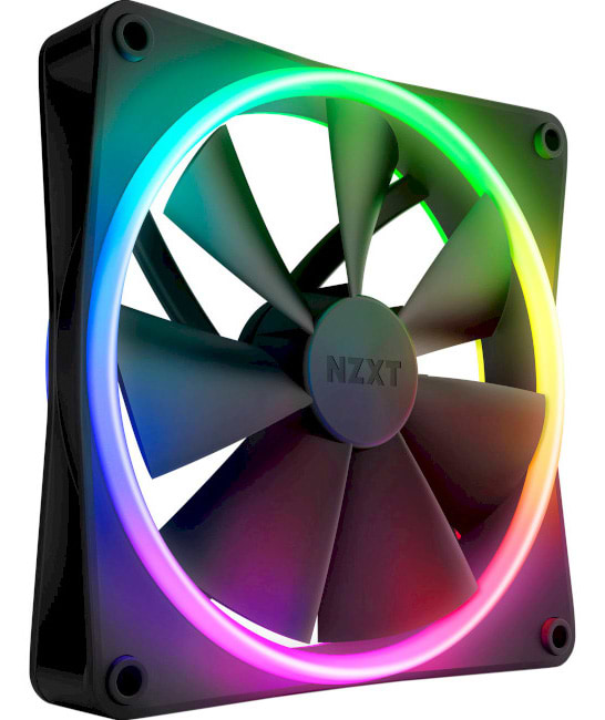 Фото - Корпусний вентилятор NZXT F140RGB Duo Black (RF-D14SF-B1)