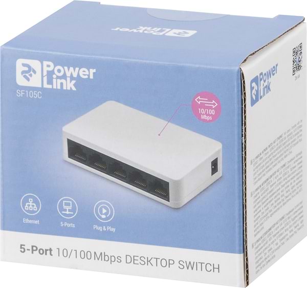 Фото - Коммутатор локальної мережі (Switch) 2E PowerLink SF105C 5xFE