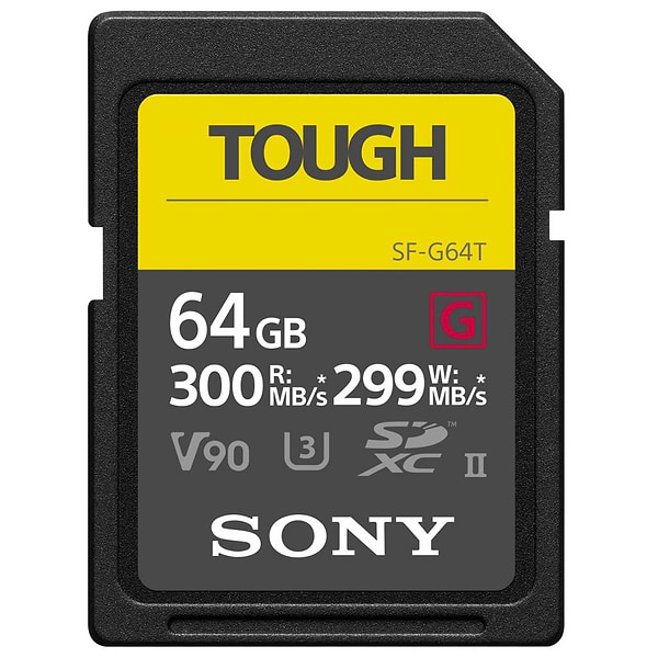 Фото - Карта пам'яті Sony 64GB SDXC C10 UHS-II U3 V90 Tough (SF64TG)