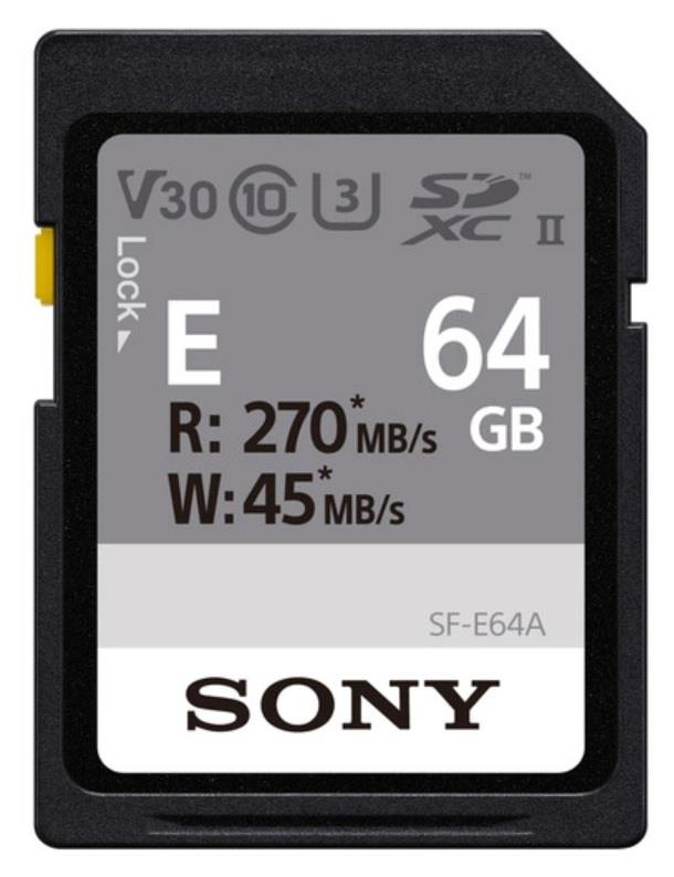 Фото - Карта пам'яті Sony SDXC 64GB C10 UHS-II U3 Entry (SFE64A.ET4)
