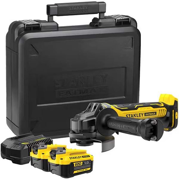 Фото - Болгарка Stanley FATMAX Li-Ion V20 18 В 4 Аr (SFMCG700M2K)