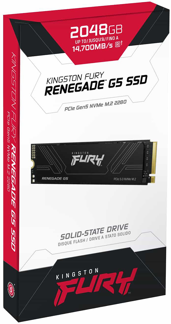 Фото - SSD-накопичувач внутрішній Kingston FURY Renegade G5 SSD 2048GB M.2 2280 PCIe Gen 5.0 x4 NVMe  (SFYR2S/2T0)