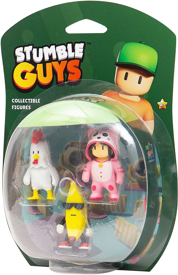 Фото - Колекційна фігурка STUMBLE GUYS Курча, БАНАН, М'ЯУМЕР 3 фігурки (SG2020-6)