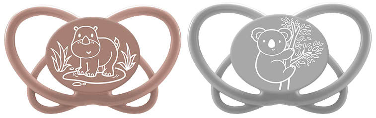 Кругла пустушка NIP Мій метелик Зелена Серія 2 шт. Brown (38762-51)