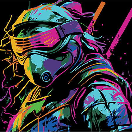 Картина по номерам Strateg Яркий защитник 30х30 см (SH3030-10)