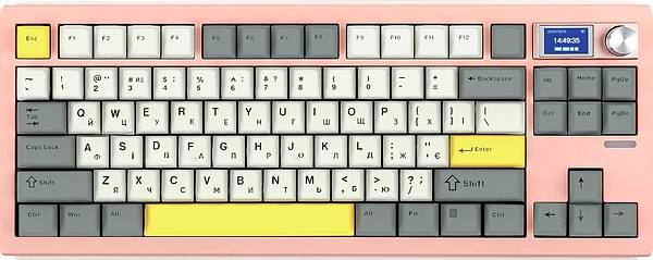 Фото - Клавіатура бездротова ігрова EPOMAKER Shadow-S TKL Wisteria Linear Switch Hot-Swap RGB Pink (SHS-P-WL)