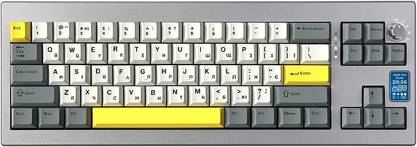 Фото - Клавіатура бездротова ігрова EPOMAKER Shadow-X Flamingo Switch Hot-Swap RGB Black (SHX-B-F)