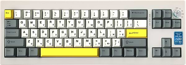 Фото - Клавиатура беспроводная игровая EPOMAKER Shadow-X Wisteria Linear Switch Hot-Swap RGB White (SHX-W-WL)