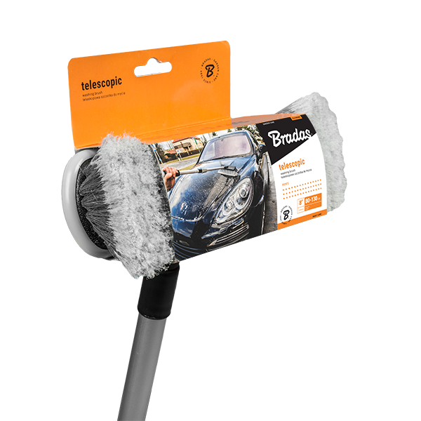 Фото - Щітка для автомобіля BRADAS 20 см із телескопічним держаком 80-130 см (ES2072)