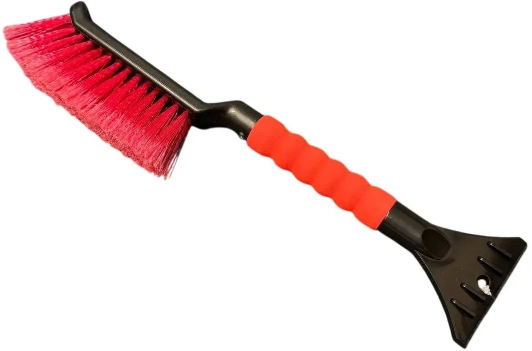 Щетка для автомобиля Poputchik со скребком 44 см (11-026-IS)