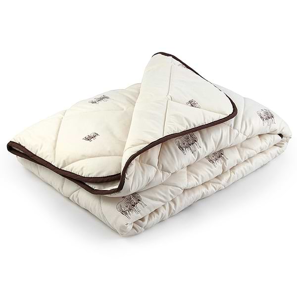 Фото - Ковдра зимова двоспальна євро Руно 200х220 вовняна (322.52ШК+ПМ_Sheеp)