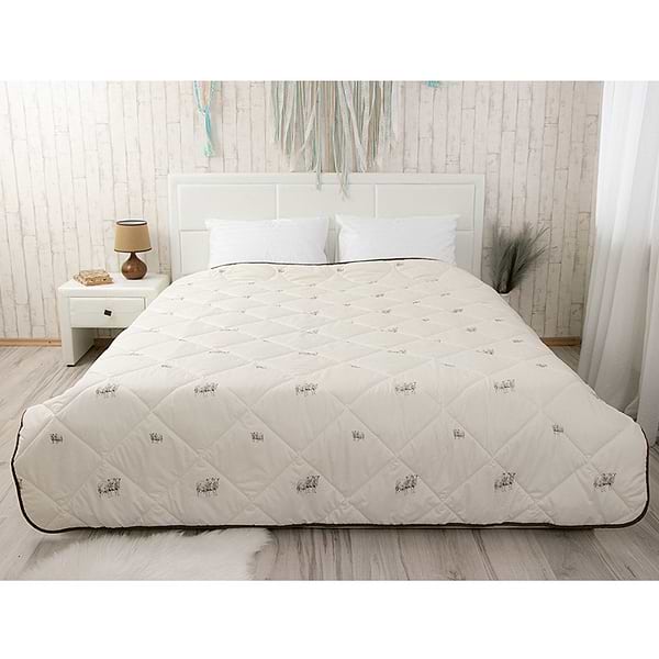 Фото - Одеяло зимнее полуторное Руно 140х205 шерстяная (321.52ШК+ПМ_Sheеp)